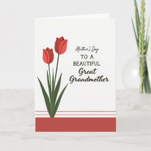 Carte sentimentale florale rayée