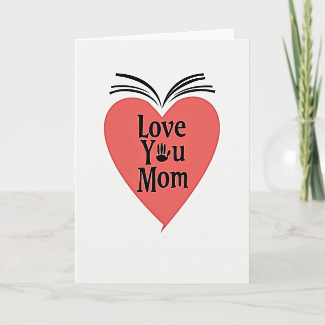 Carte sentimentale pour maman (Devant)