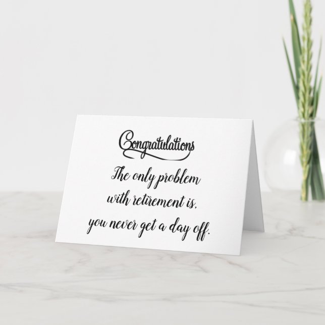 CARTE SENTIMENTS DE RETRAITE* (Devant)