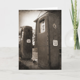 Carte Sépia plombée d'art de photo de style de Tintype