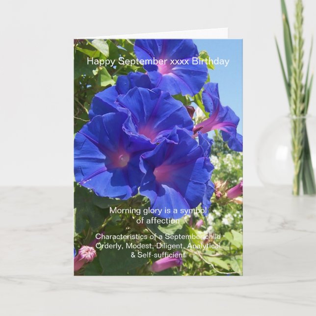 Carte Septembre Anniversaire (Devant)