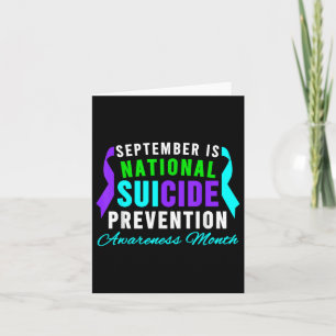 Carte Septembre National Suicide Prevention
