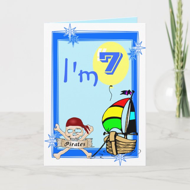 Carte Septième anniversaire (Devant)