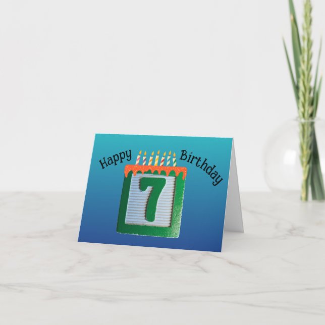 Carte Septième anniversaire (Devant)