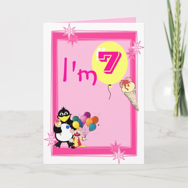 Carte Septième anniversaire (Devant)