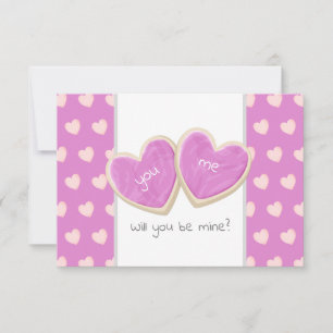 Carte seras-tu mon message de cookies de la Saint-Valent