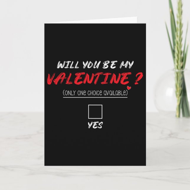 Carte Seras-Tu Mon T-Shirt De La Saint-Valentin  (Devant)