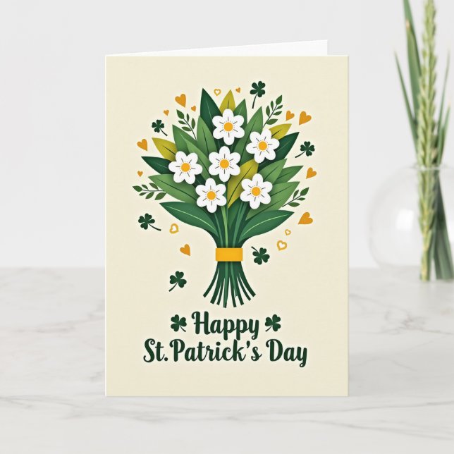 Carte sereine de la Saint-Patrick (Devant)