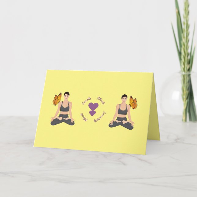 Carte Serendipity Serendipity Yoga Amour Personnaliser (Devant)