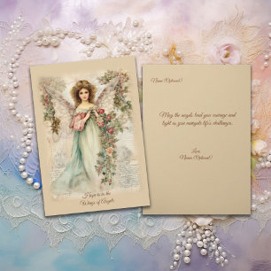 Carte Serene Design Angel de style Vintage