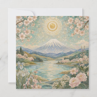 Carte Sérénité printanière mosaïque