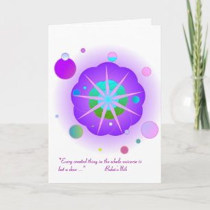 Carte SérénitéLumière avec citation