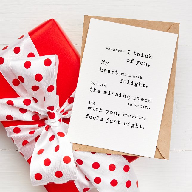 Carte Serez-Vous À Moi - Citation Unique Puzzle Révèle A (Créateur téléchargé)