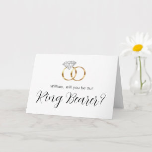 Carte Serez-Vous Notre Porte-Alliance Diamants Bagues de