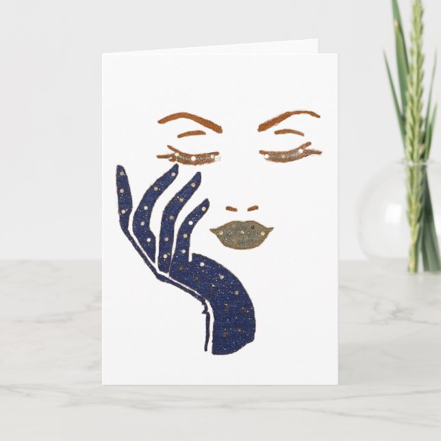 CARTE SÉRIE KEEP IT CUTE - BLEU MARINE (Devant)