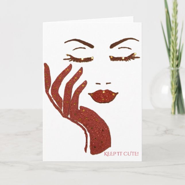 CARTE SÉRIE KEEP IT CUTE -ROUGE (Devant)