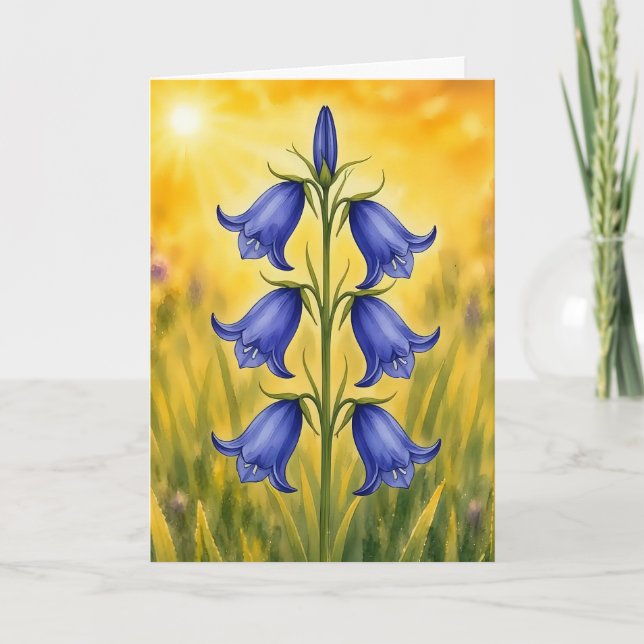 Carte Série Radiant Petal – BlueBell (Devant)