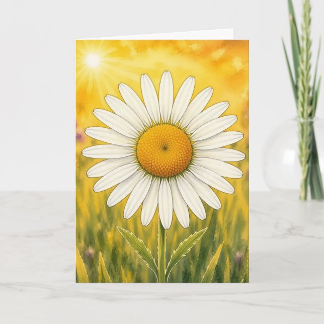 Carte Série Radiant Petal – Daisy (Devant)