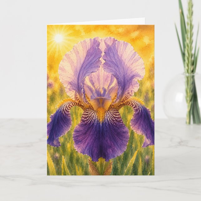 Carte Série Radiant Petal – IRIS (Devant)