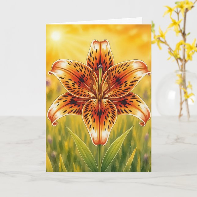 Carte Série Radiant Petal – Souci (Fleur jaune)