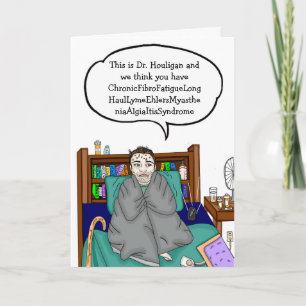 Carte Série sur les maladies chroniques Dessin à main