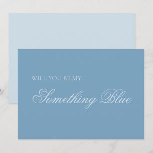 Carte Seriez-vous ma demoiselle d'honneur Something Blue