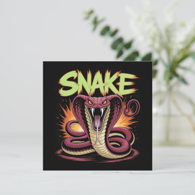 Carte Serpent. (Debout devant)