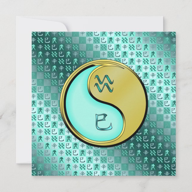 Carte Serpent Aquarius et Métal (Devant)