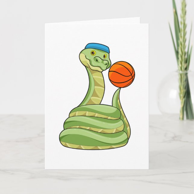 Carte Serpent au sport de basketball (Devant)