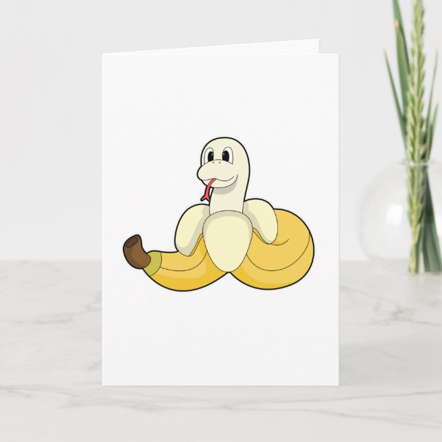 Carte Serpent avec Banane (Devant)