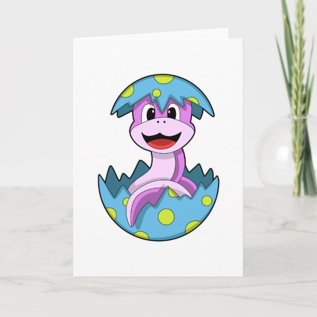 Carte Serpent avec coquille d'oeuf (Devant)