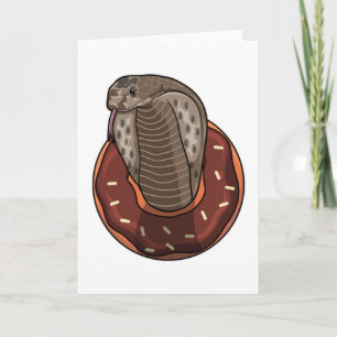 Carte Serpent avec Donut