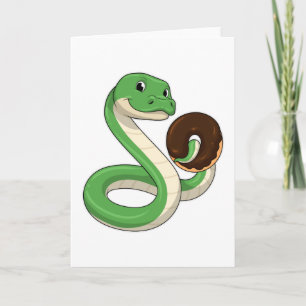 Carte Serpent avec Donut