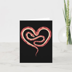 Carte Serpent De Jour En Forme De Coeur De Serpent Valen
