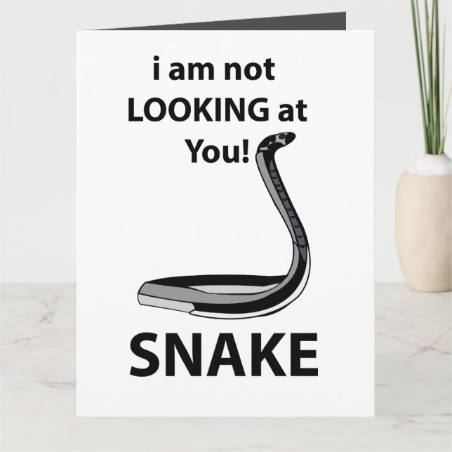 Carte Serpent Je ne te regarde pas drôle Serpent (Devant)