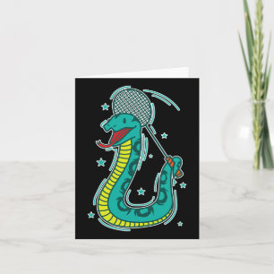 Carte Serpent joue Badminton