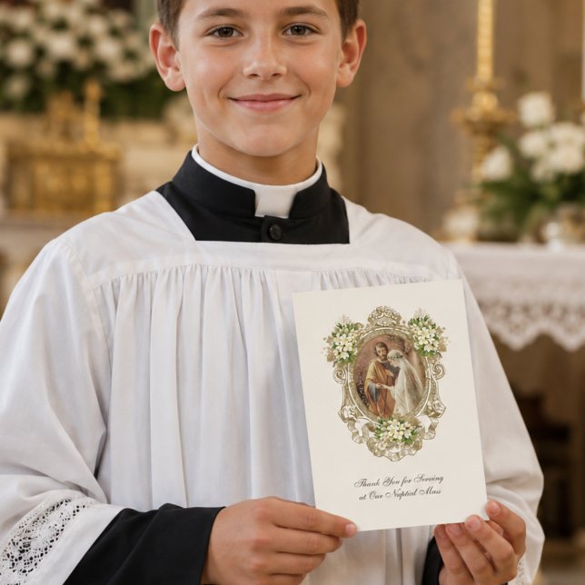 Carte Serveur d'autel de mariage catholique traditionnel (Créateur téléchargé)