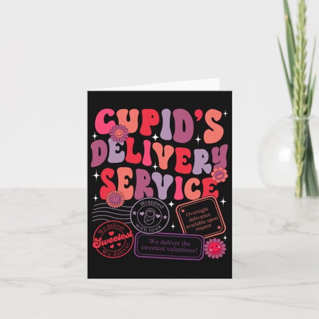 Carte Service d'accouchement de la Saint-Valentin Cupid  (Devant)
