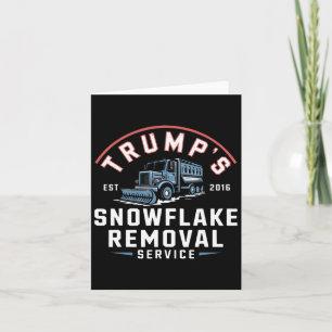 Carte Service de déneigement de flocon de neige de Trump