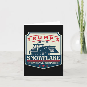 Carte Service de déneigement de Trump Funny Donald Trum