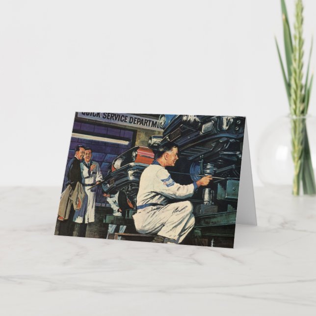 Carte Service de réparation de voiture Vintage Business  (Devant)