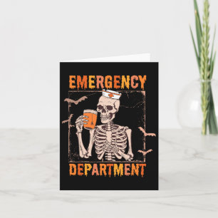 Carte Service d'urgence Halloween Nurse Urgence Roo