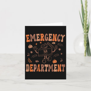 Carte Service D'Urgence Thanksgiving Er Nurse Ed Nurs