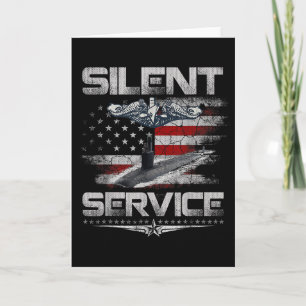 Carte Service silencieux Forces sous-marines américaines
