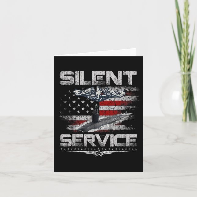 Carte Service silencieux Forces sous-marines américaines (Devant)