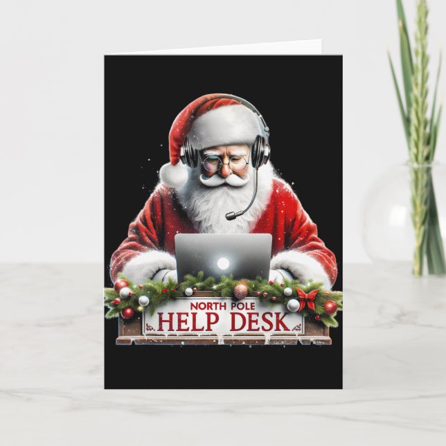 Carte Service technique du Père Noël Aide du Père Noël a (Devant)