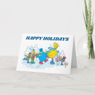 Carte Sesame Street   Amis patineurs