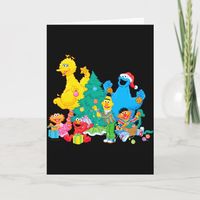 Carte Sesame Street Christmas Pals  (Devant)