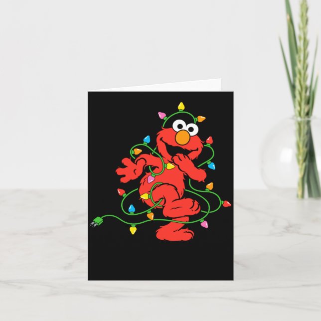 Carte Sesame Street Elmo Christmas Lights Baby  (Devant)