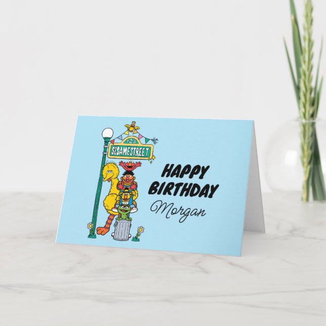 Carte Sesame Street | Joyeux Anniversaire (Devant)